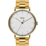 Vestal The Sophisticate 3-Link Metal Watch | Gold/White