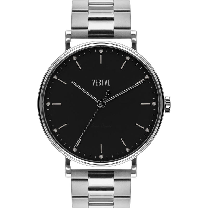Vestal The Sophisticate 3-Link Metal Watch | Silver/Black