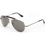 Randolph Engineering Sportsman Gunmetal Sunglasses | Gray Glass Skull 57MM SP7R411