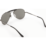 Randolph Engineering Sportsman Gunmetal Sunglasses | Gray Glass Skull 57MM SP7R411