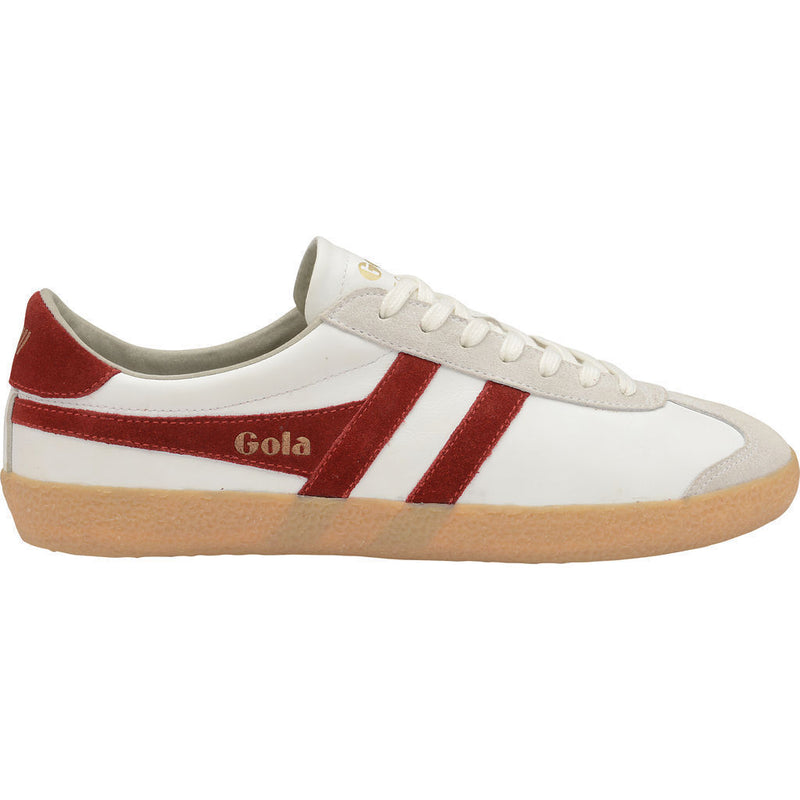 Gola Men's Specialist Leather Sneakers | White/Deep Red/Gum