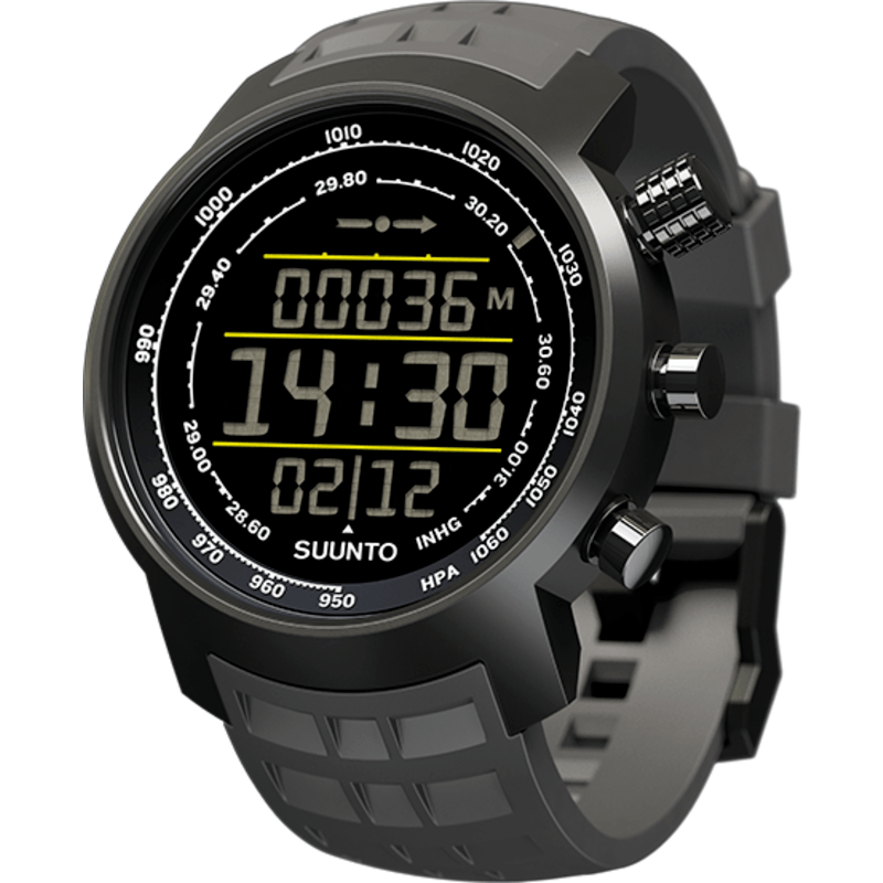 Suunto Elementum Terra Altimeter Watch | Stealth Negative Grey Rubber SS020336000