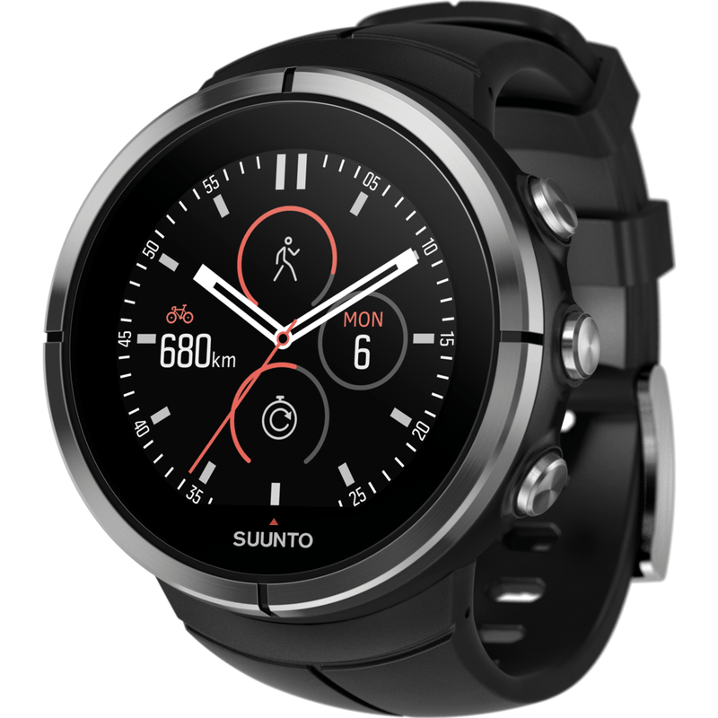 Suunto Spartan Ultra Multisport GPS Watch HR Bundle | Black SS022658000