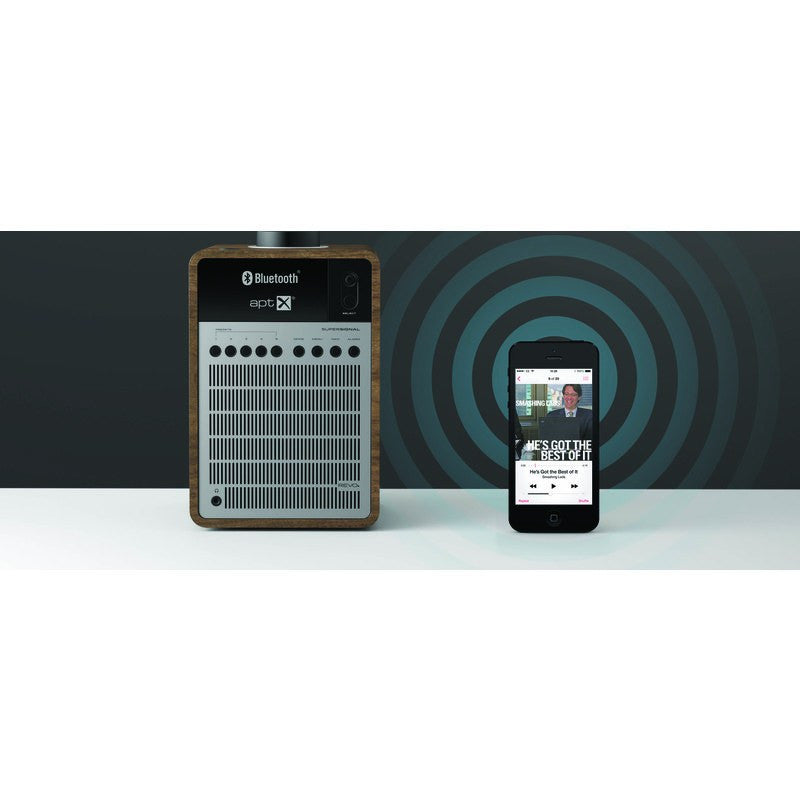 REVO SuperSignal Bluetooth Digital Radio | Walnut/Silver