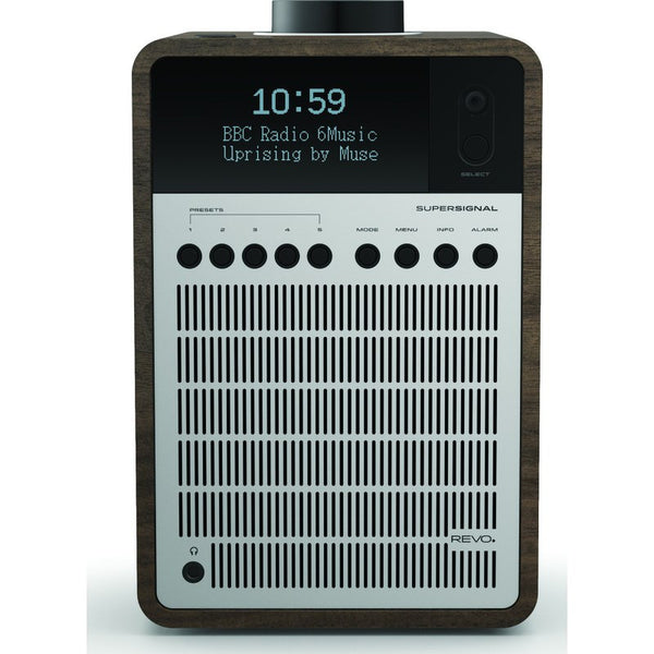 REVO SuperSignal Bluetooth Digital Radio | Walnut/Silver