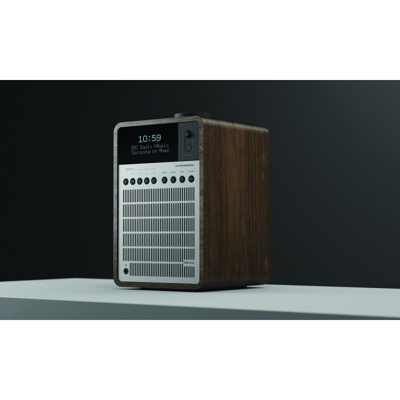 REVO SuperSignal Bluetooth Digital Radio | Walnut/Silver
