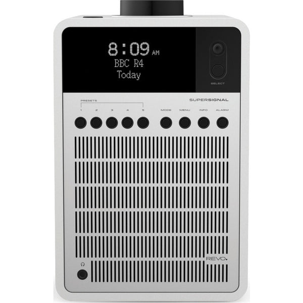 REVO SuperSignal Bluetooth Digital Radio | Matte White/Silver