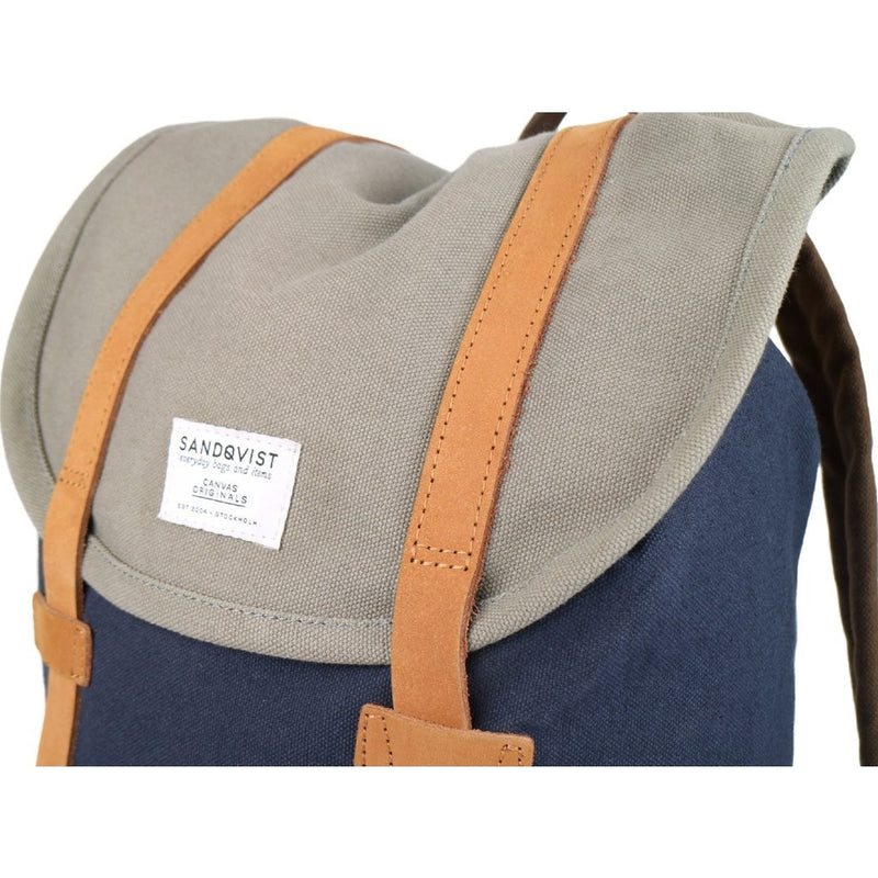 Sandqvist Stig Backpack | Multi Blue/Grey