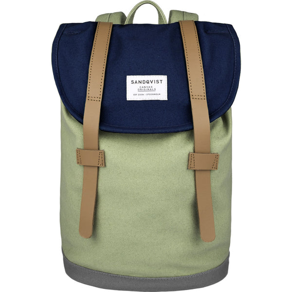 SANDQVIST MINI STIG BACKPACK MULTI SAGE/FOREST GREEN/GREY Sandqvist Stig Mini Backpack (Canvas) - Forest Green/Sage  main image 3