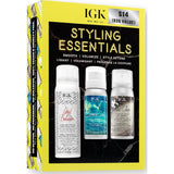 IGK Styling Essentials Hair Care Kit | Soothing + Texture + Dry Shampoo