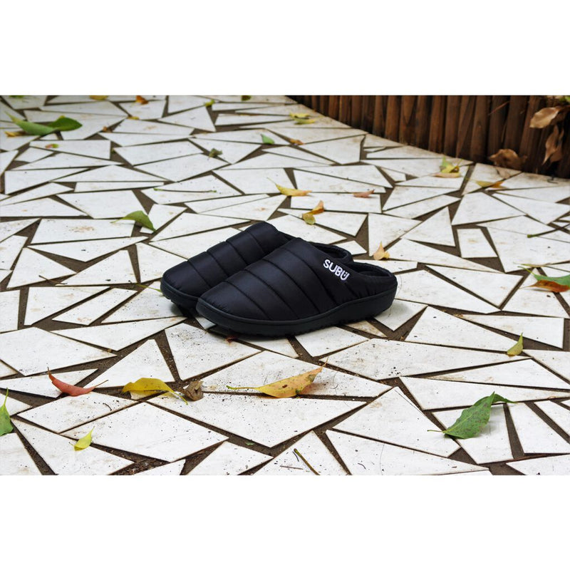 Subu Indoor/Outdoor Slippers | Insulated Black 5-6.5