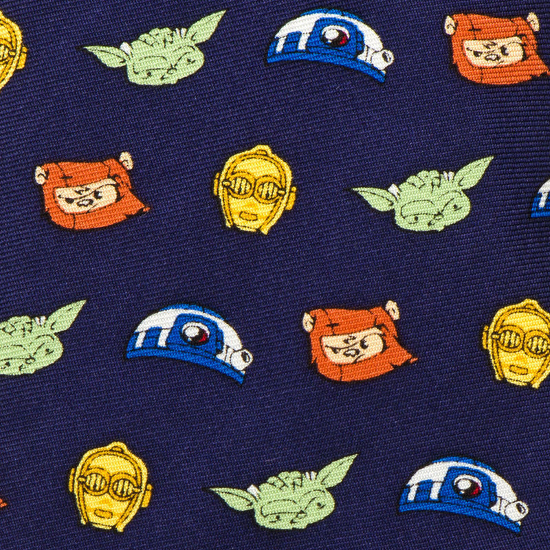 Cufflinks Star Wars Rebel Favorites Boys' Zipper Tie | Navy Blue SW-REBF-BL-KT