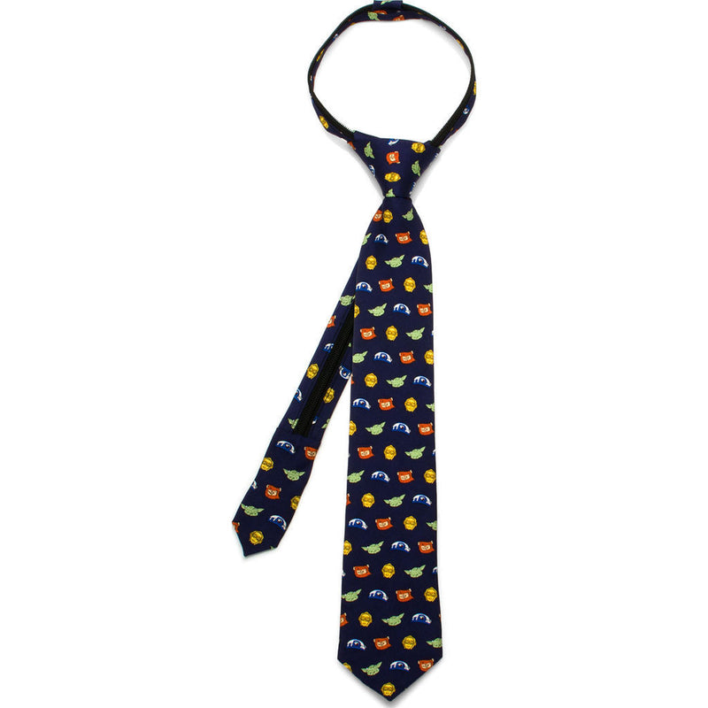 Cufflinks Star Wars Rebel Favorites Boys' Zipper Tie | Navy Blue SW-REBF-BL-KT