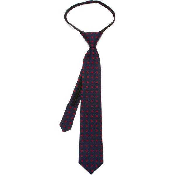 Cufflinks Star Wars Stormtrooper Dot Boys' Zipper Silk Tie | Navy Blue SW-STMD-KT