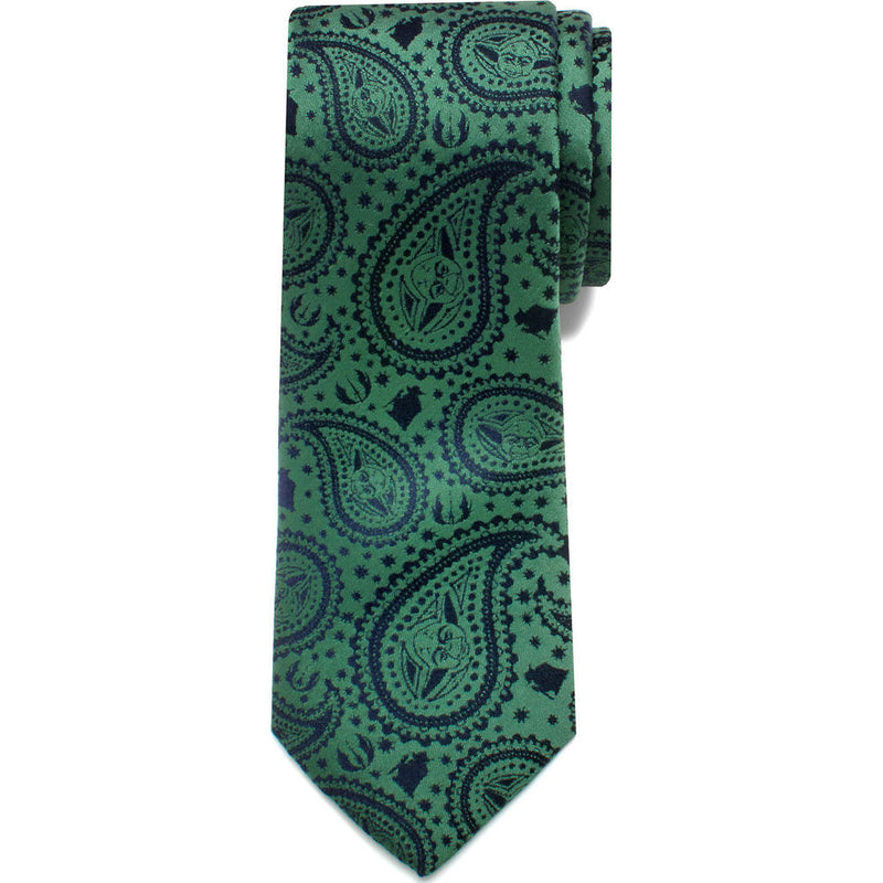 Cufflinks Star Wars Yoda Paisley Big Boys' Silk Tie | Green SW-YDPS-KT-BB