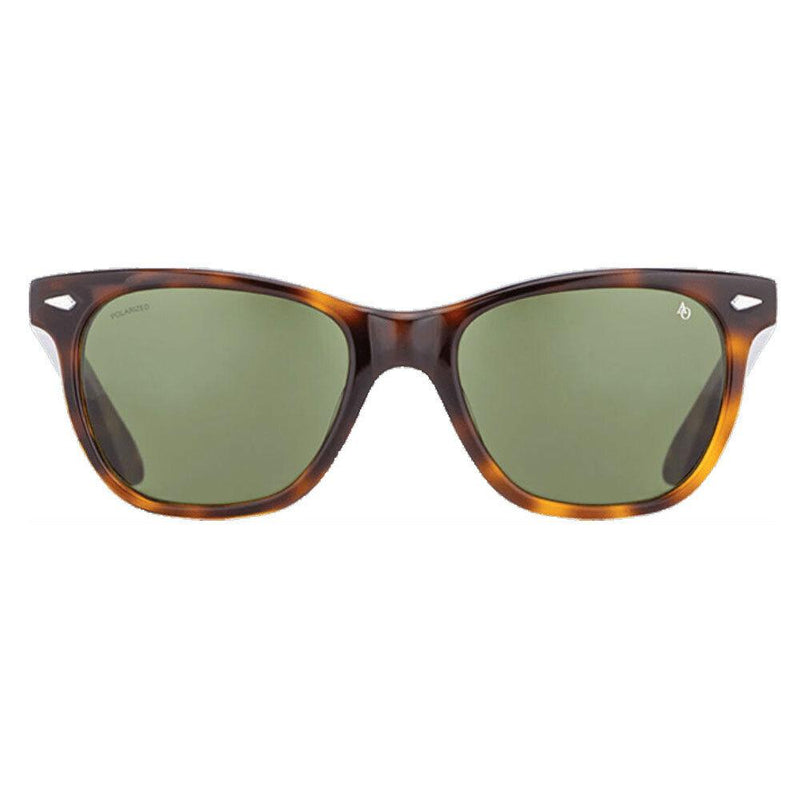 American Optical Saratoga Sunglasses 55-14-140mm | Tortoise Polarized Green Nylon