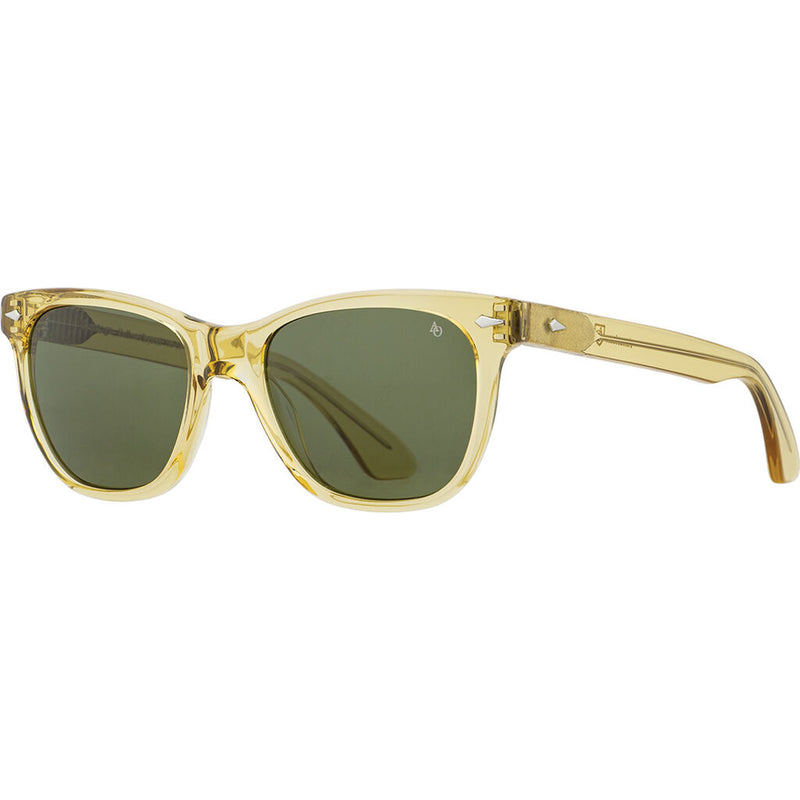 American Optical Saratoga Sunglasses 55-14-140mm | Yellow Crystal Green Nylon