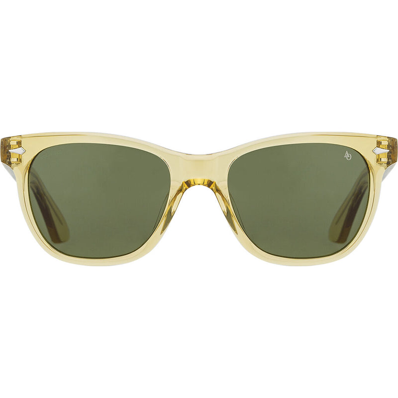 American Optical Saratoga Sunglasses 55-14-140mm | Yellow Crystal Green Nylon
