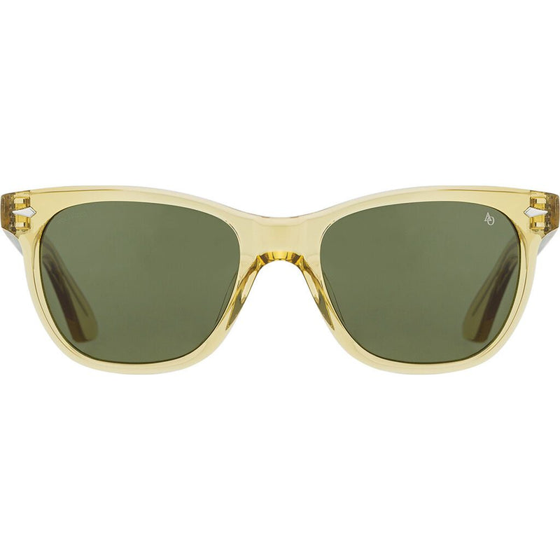 American Optical Saratoga Sunglasses 55-14-140mm | Yellow Crystal Green Nylon