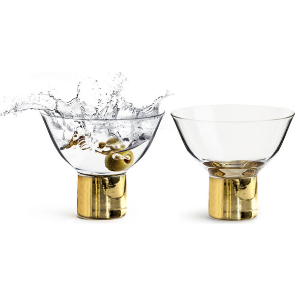 Sagaform Club Gold Cocktail Glass | 2-Pack