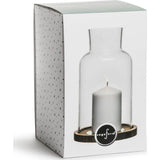 Sagaform Candleholder small gift set 5003444 clear/wood