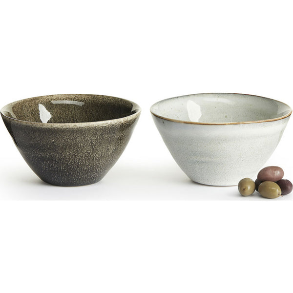 Sagaform Nature serving bowl small, 2 pack 5017889 grey/white