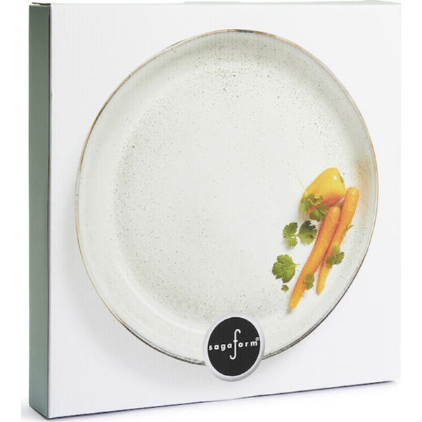Sagaform Nature Serving Plate | Light Grey
