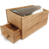 Sagaform Nature cheese grater oak w/drawer 5010138 silver/brown