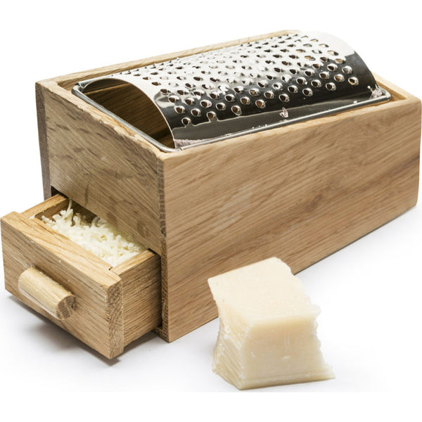 Sagaform Nature Cheese Grater with Drawer | Oak