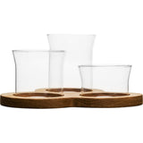 Sagaform Nature glass serving set 5017183 clear/brown