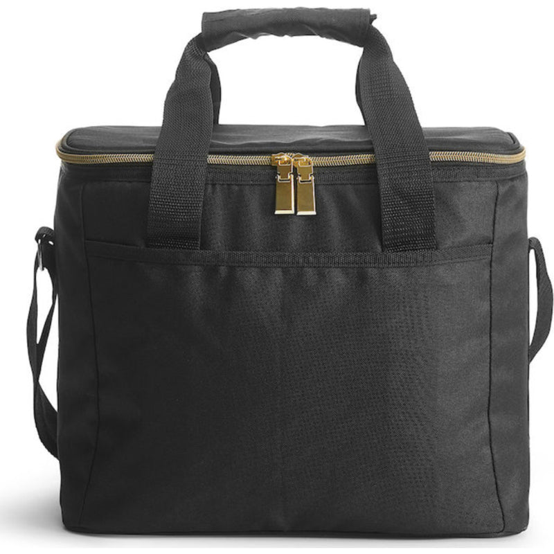 Sagaform City cooler bag black, large 5017361 silver/brown