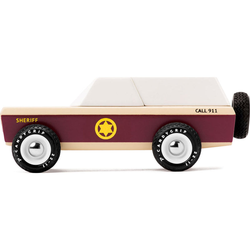 Candylab Lone Sheriff Wagon Wooden Toy | Brown M2051