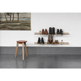 We Do Wood Shoe Rack Dark | Black Steel- 02030625