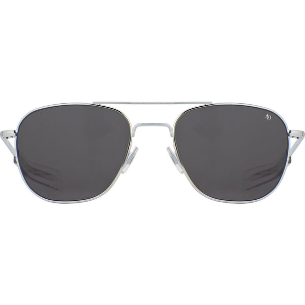 American Optical Original Pilot Sunglasses Bayonet | Silver/Nylon Grey
