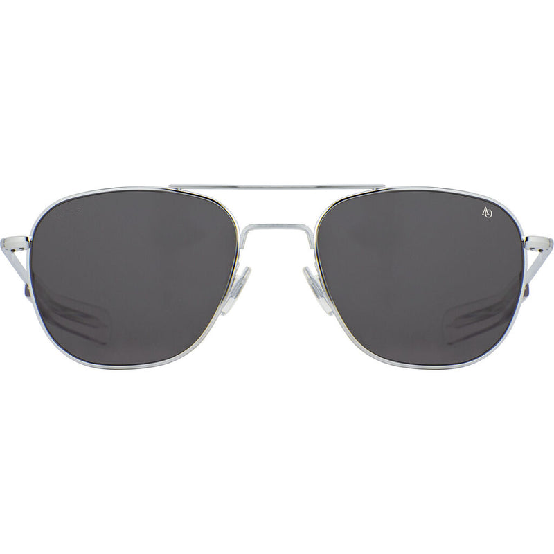 American Optical Original Pilot Sunglasses Bayonet | Silver/Nylon Grey