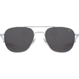 American Optical Big Original Pilot Sunglasses Bayonet | Silver/Nylon Grey