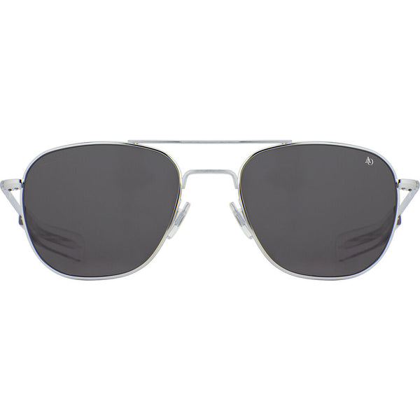 American Optical Big Original Pilot Sunglasses Bayonet | Silver/Nylon Grey