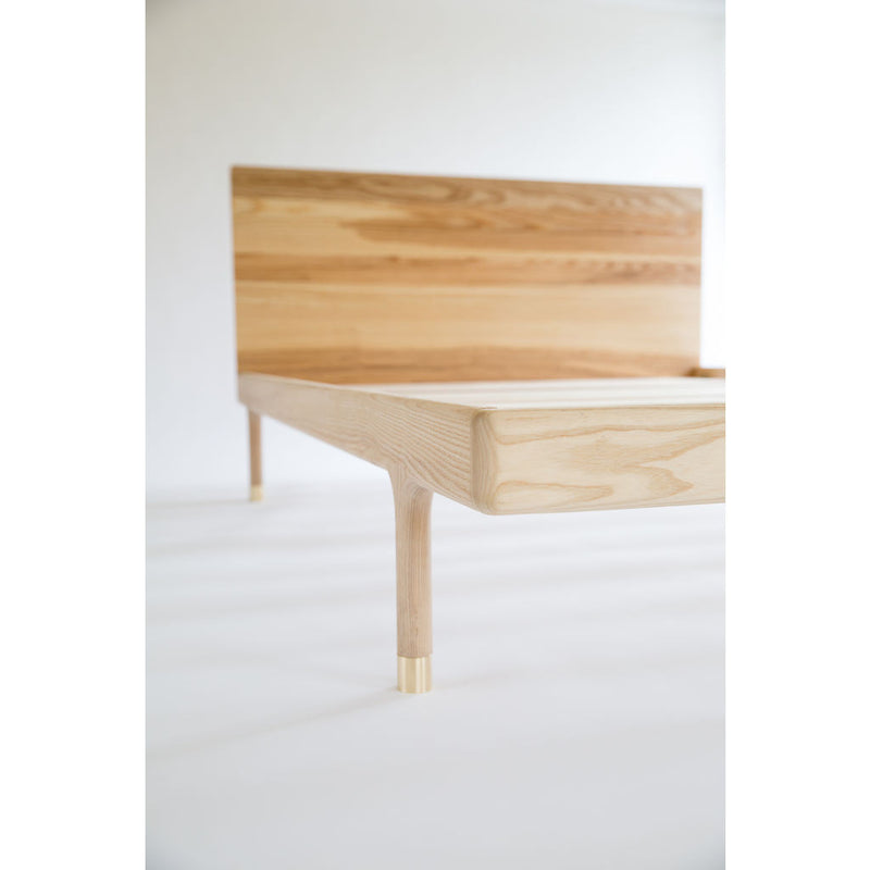 Kalon Simple Wood Bed Frame w/Headboard
