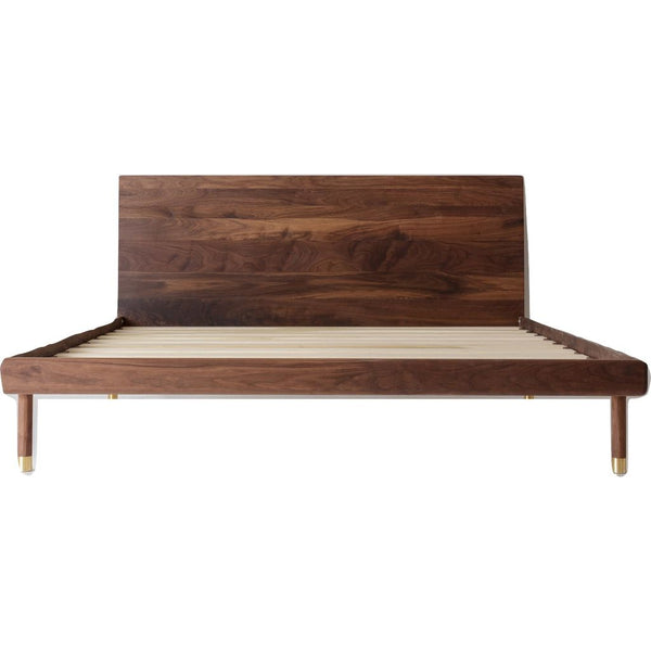 Kalon Simple Wood Bed Frame | Walnut