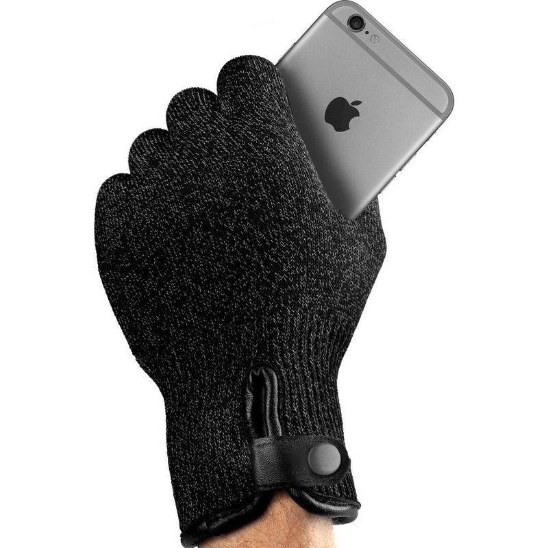 Mujjo Single Layered Touchscreen Gloves | Black Size L MUJJO-GLKN-011-L