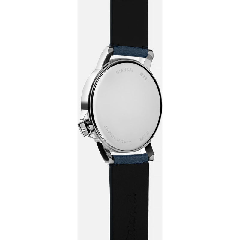 Miansai M24 II Stainless Steel White Watch | Slate Leather