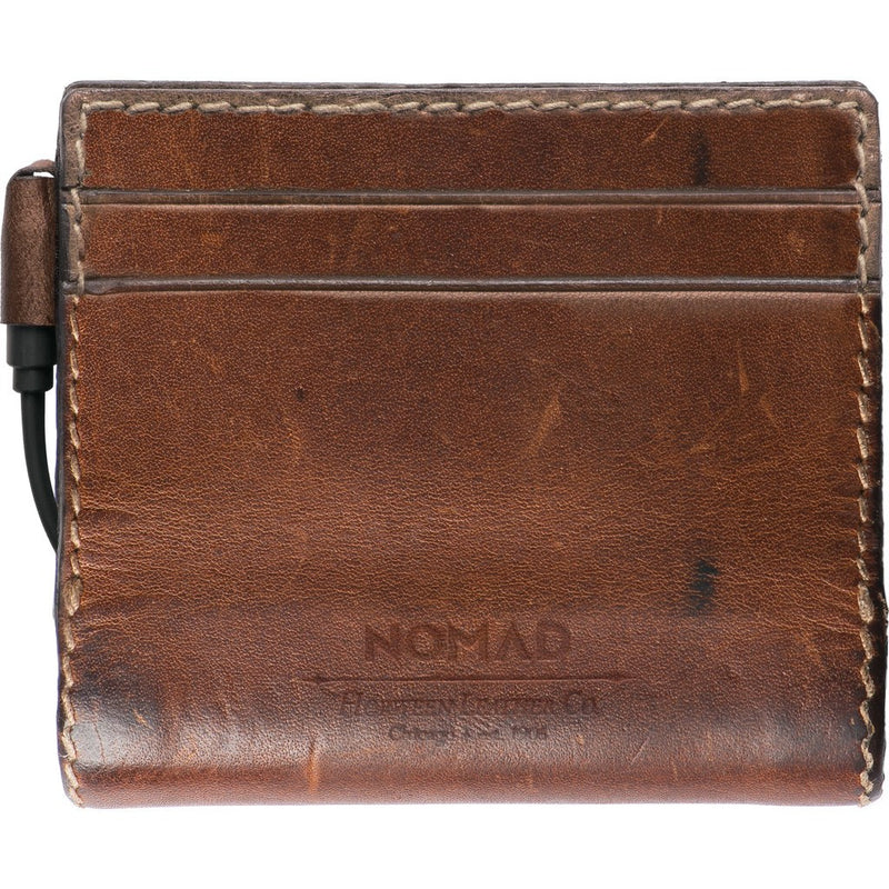 Nomad Horween Leather Slim Charging Wallet | Brown WALLET-LIGHTNING-SLIM-HORWEENBRN