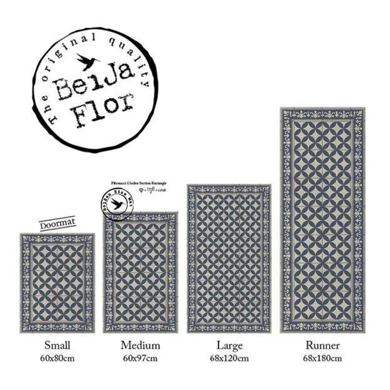 Beija Flor Sofi Floor Mat | Navy