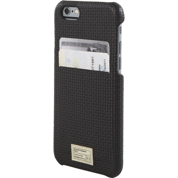 Hex Solo Wallet for iPhone 6 Black Woven Leather | HX1751 BKWV