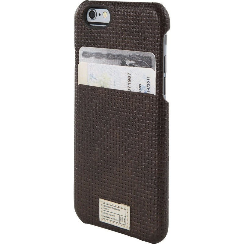 Hex Solo Wallet for iPhone 6 | Brown Woven Leather