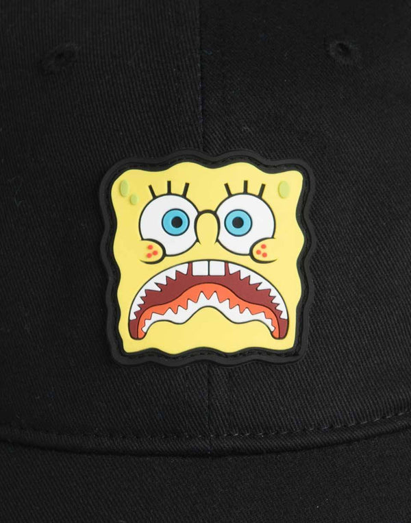 Sprayground Spongebob Shark Mouth Dad Hat | Black 910Hw068Nsz