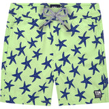 Tom & Teddy Boy's Starfish Swim Trunk | Fresh Green/Blue