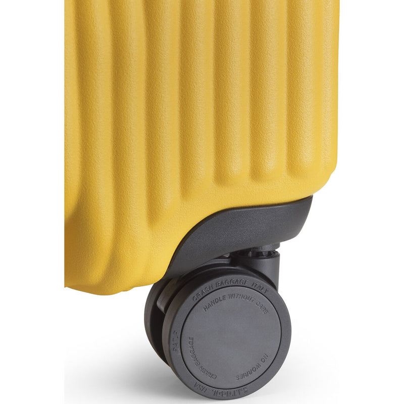 Crash Baggage Stripe Trolley Suitcase | Yellow --Medium Cb152-04
