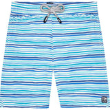 Tom & Teddy Men's Stripe Swim Trunk | Ocean