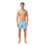 Tom & Teddy Men's Stripe Swim Trunk | Ocean